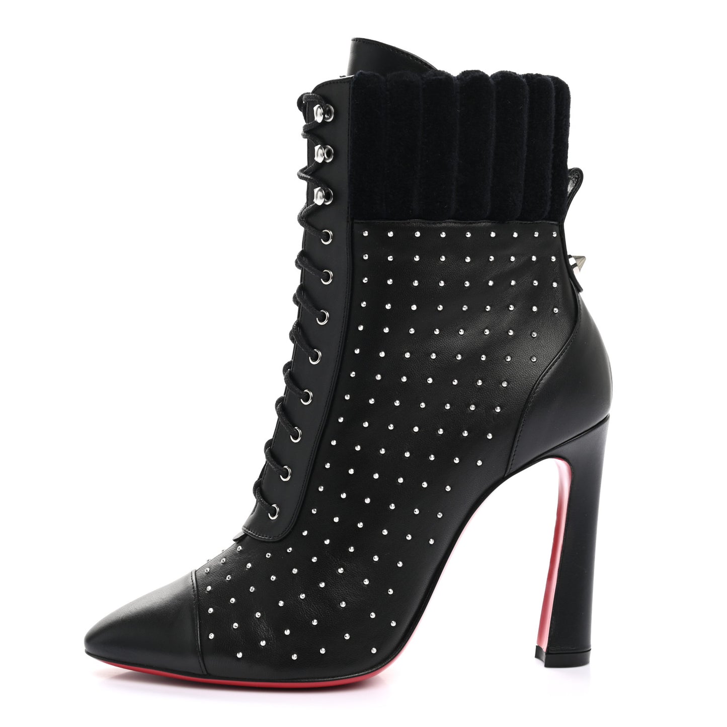 Calfskin Studded Dakita Booties 37 Black