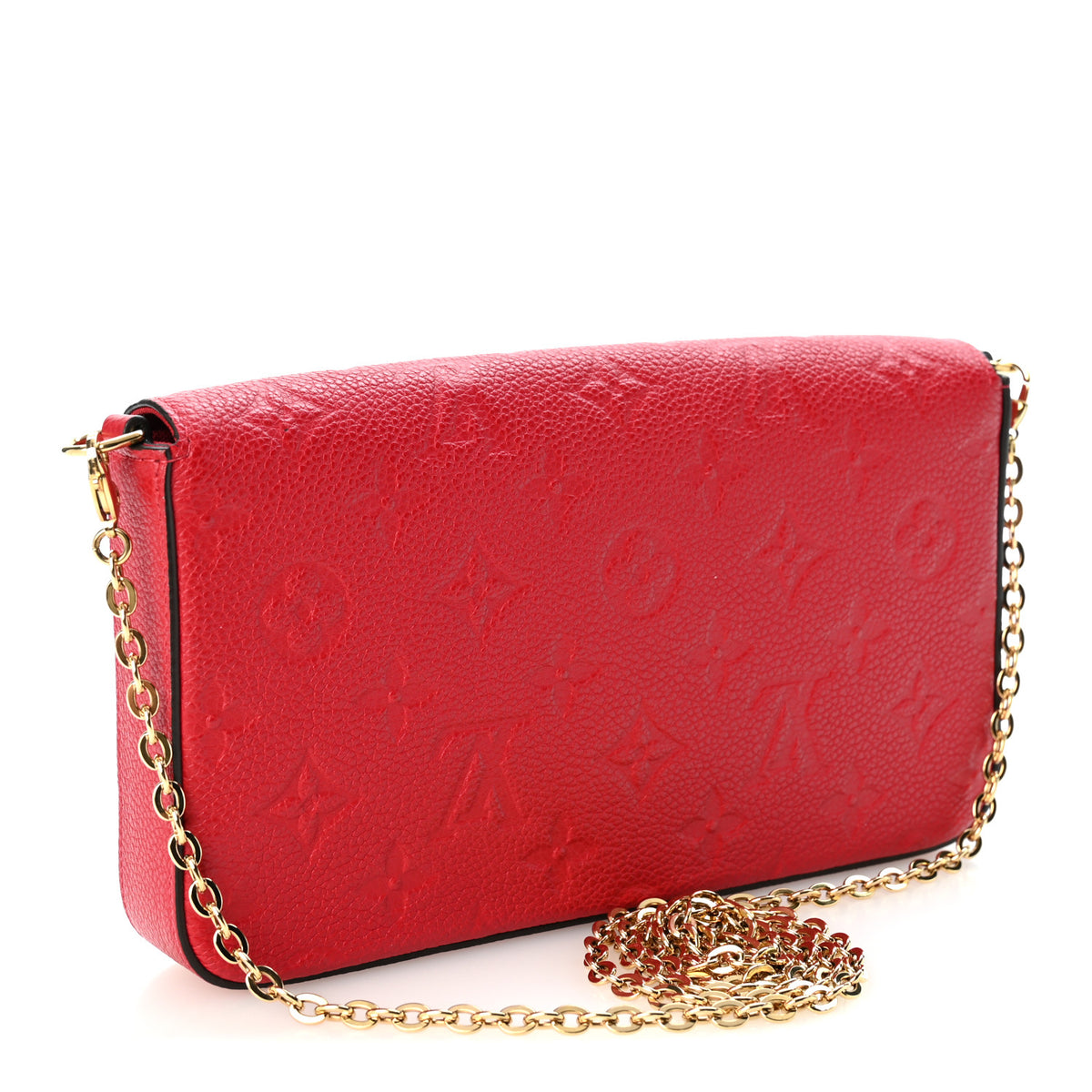 Louis Vuitton Empreinte Pochette Felicie Chain Wallet Scarlet 4 of 11