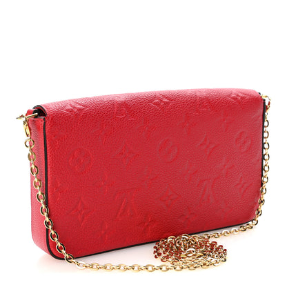 Louis Vuitton Empreinte Pochette Felicie Chain Wallet Scarlet 4 of 11