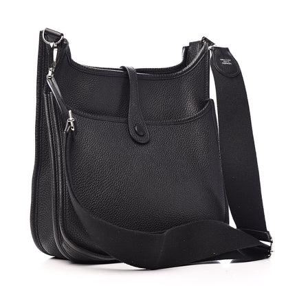 Hermes Taurillon Clemence Evelyne III PM Black 3 of 11