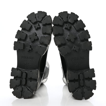 Prada Spazzolato Rois Monolith Chelsea 55mm Tall Boots 35.5 Black 6 of 9