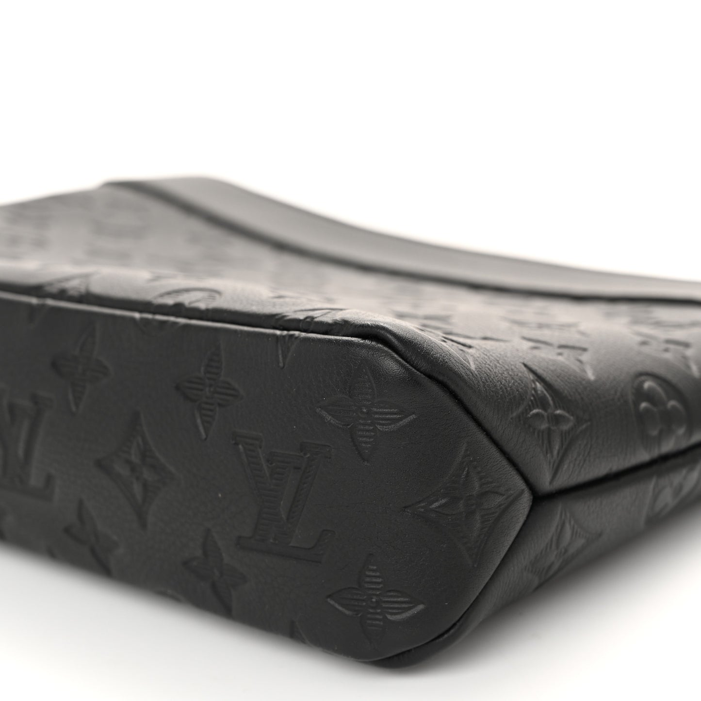 Shadow Calfskin Monogram Pochette Voyage Souple Black