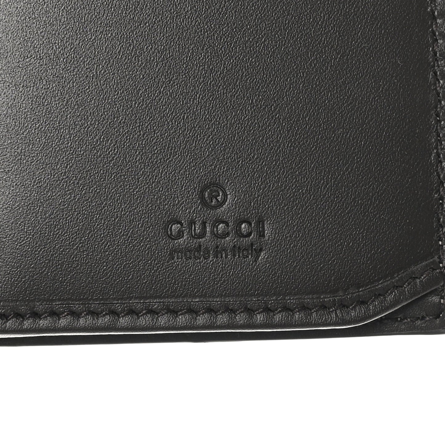 GG Supreme Monogram Selleria Calfskin Web New Web Long Wallet Beige Ebony Cocoa