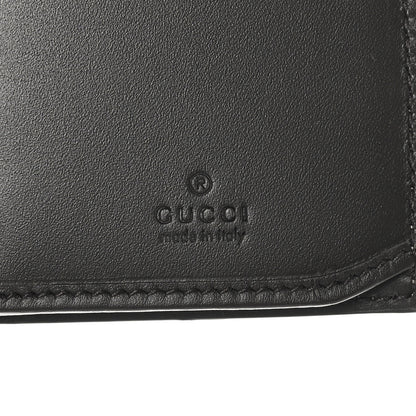 Gucci GG Supreme Monogram Selleria Calfskin Web New Web Long Wallet Beige Ebony Cocoa 6 of 9