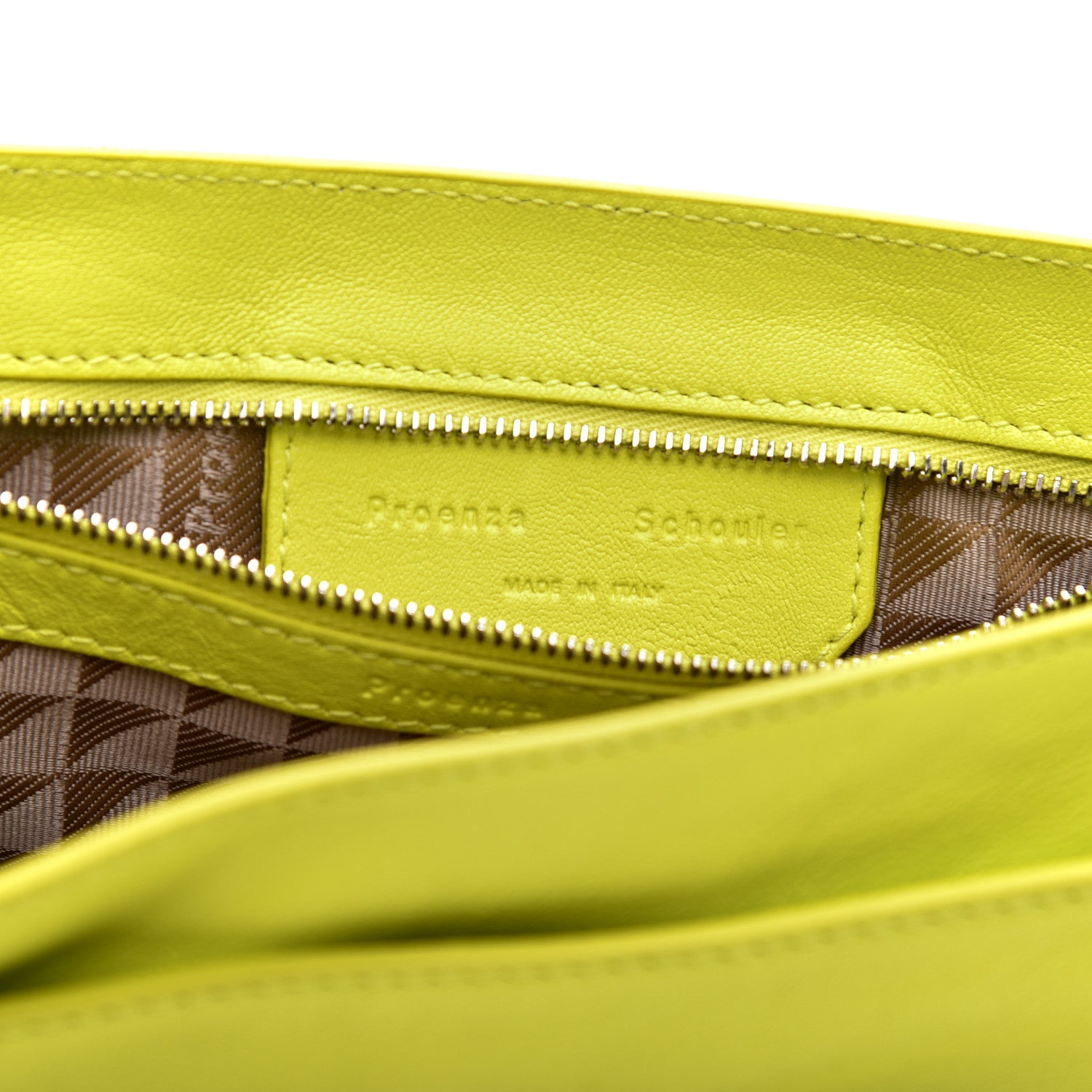 Proenza Schouler Lambskin Tiny PS1 Satchel Sulfur 8 of 13