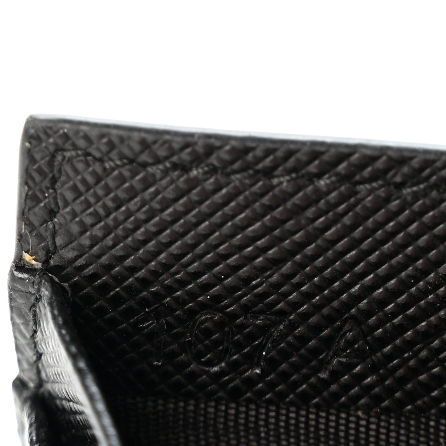 Saffiano Metal Coin Case Card Holder Black