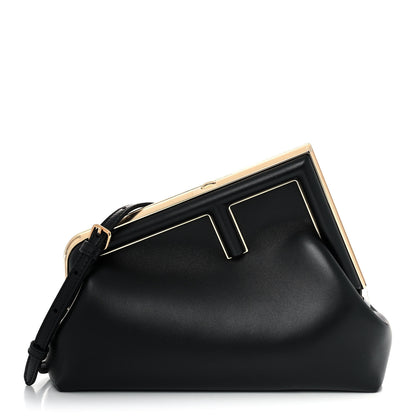 Fendi Shiny Nappa Small Fendi First Black 1 of 9