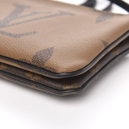 Louis Vuitton Reverse Monogram Giant Double Zip Pochette 10 of 11