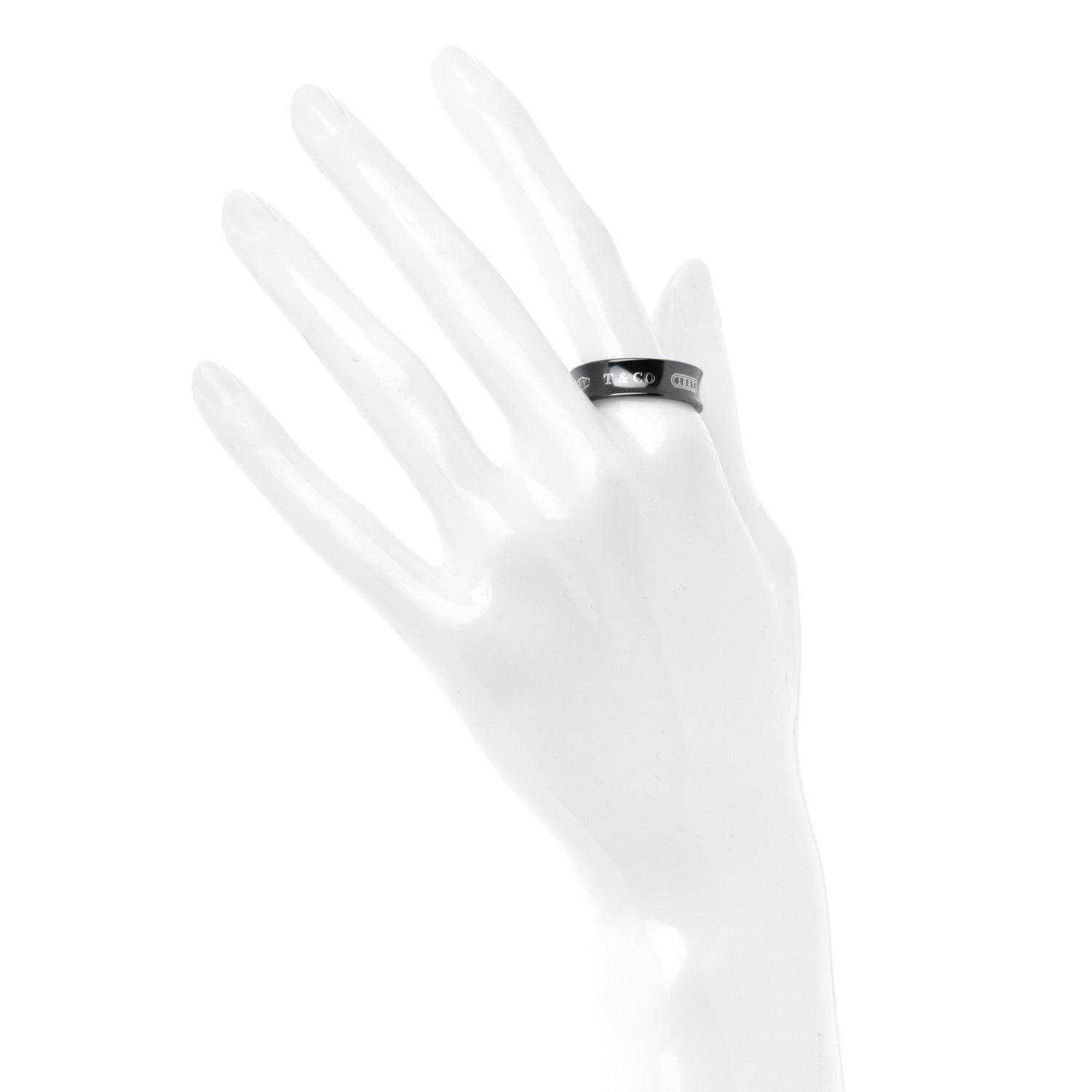 Tiffany Titanium 1837 Band Ring 62 10 2 of 5