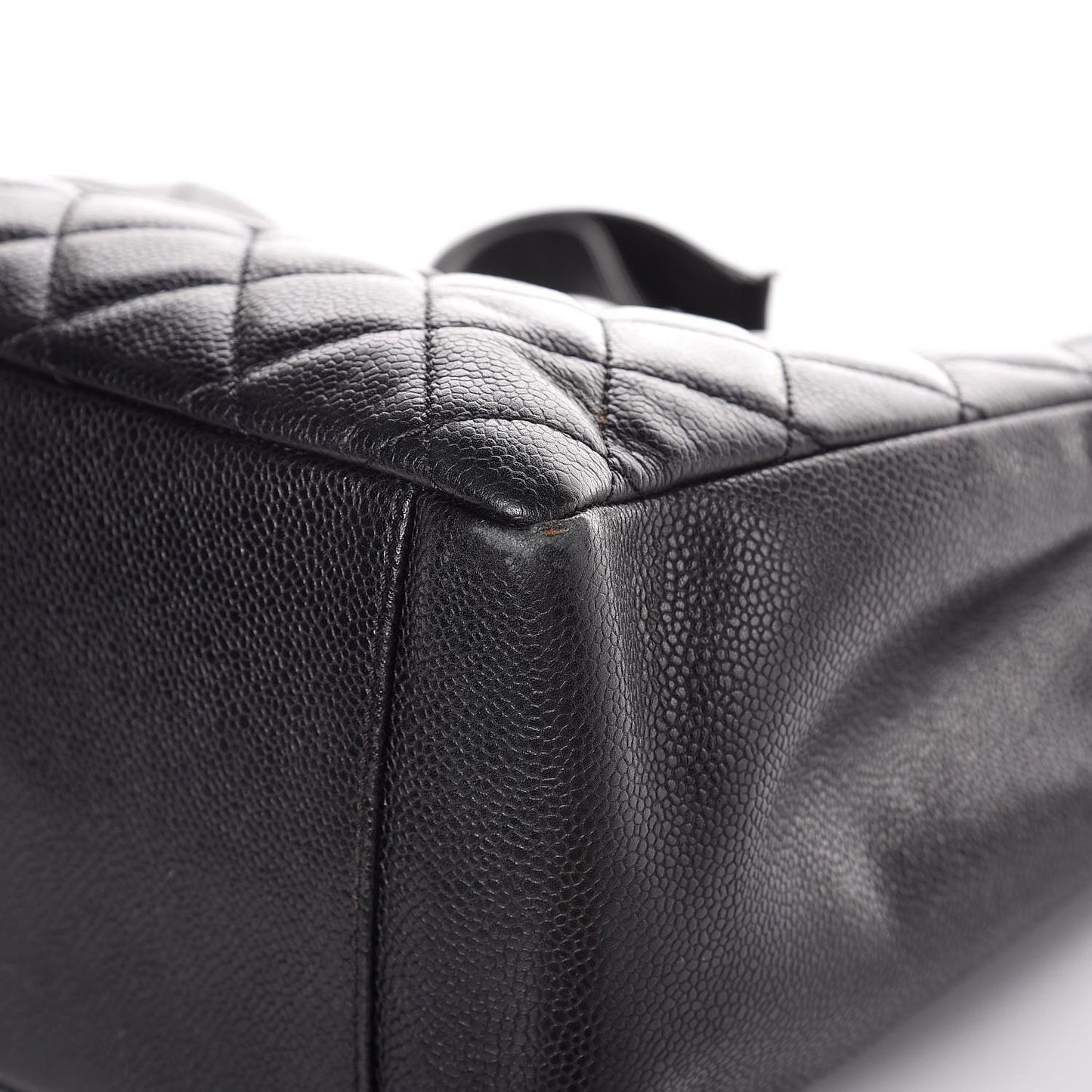 Caviar Quilted Grand Shopping Tote GST Black
