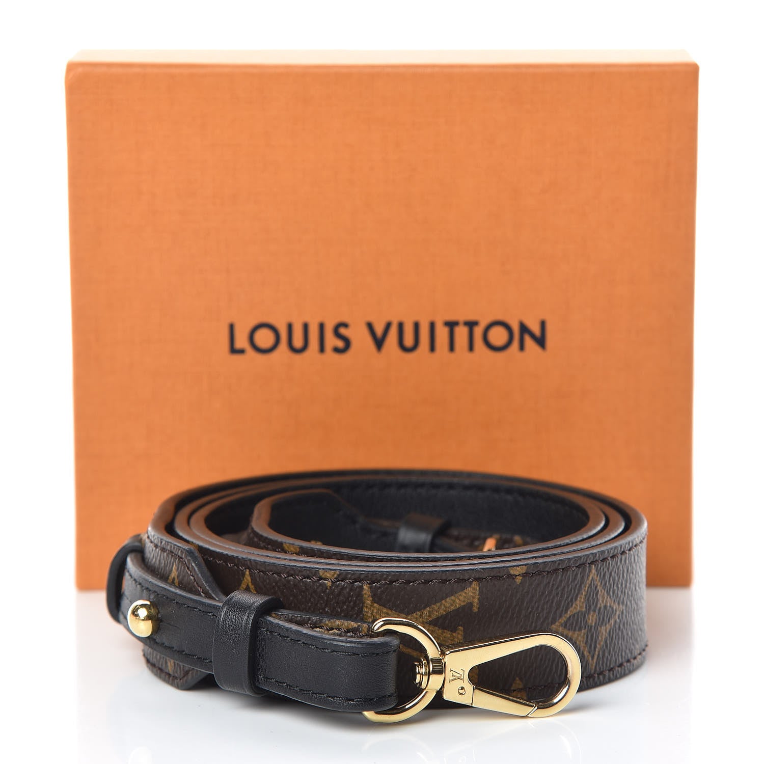Louis Vuitton Monogram Bandouliere Shoulder Strap XL Black 6 of 6