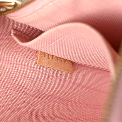 Louis Vuitton Damier Azur Neverfull MM GM Pochette Rose Ballerine 7 of 12