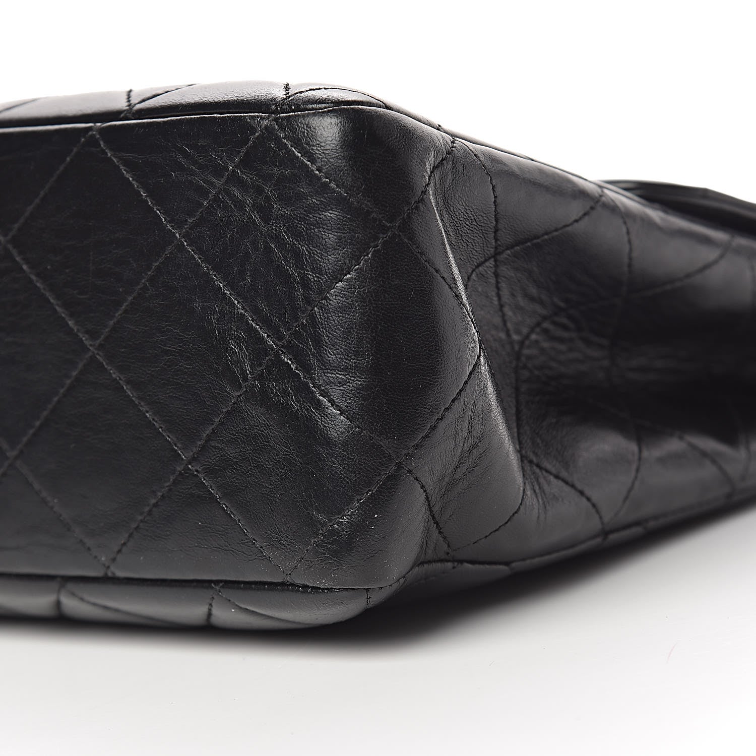 Chanel Lambskin Quilted Jumbo Single Flap Black 6 of 14