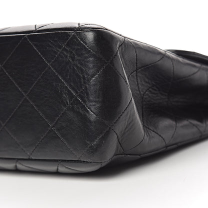 Chanel Lambskin Quilted Jumbo Single Flap Black 6 of 14