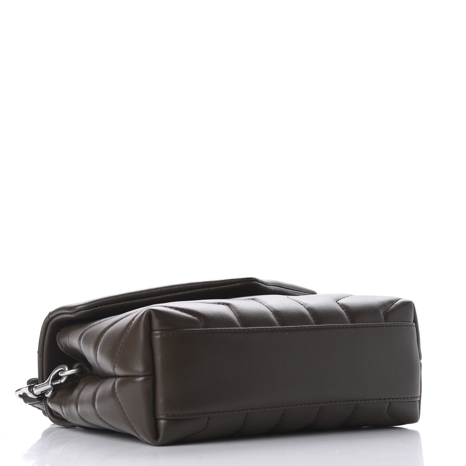 Saint Laurent Calfskin Y Quilted Monogram Toy Loulou Crossbody Bag Faggio 4 of 11