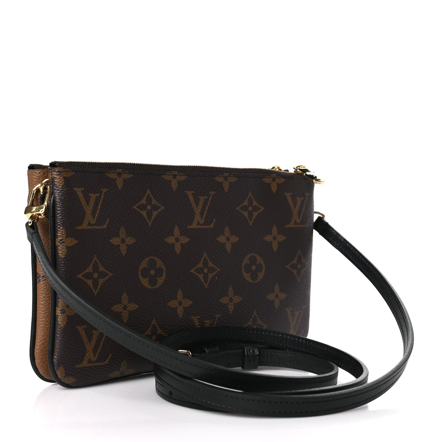Reverse Monogram Giant Double Zip Pochette
