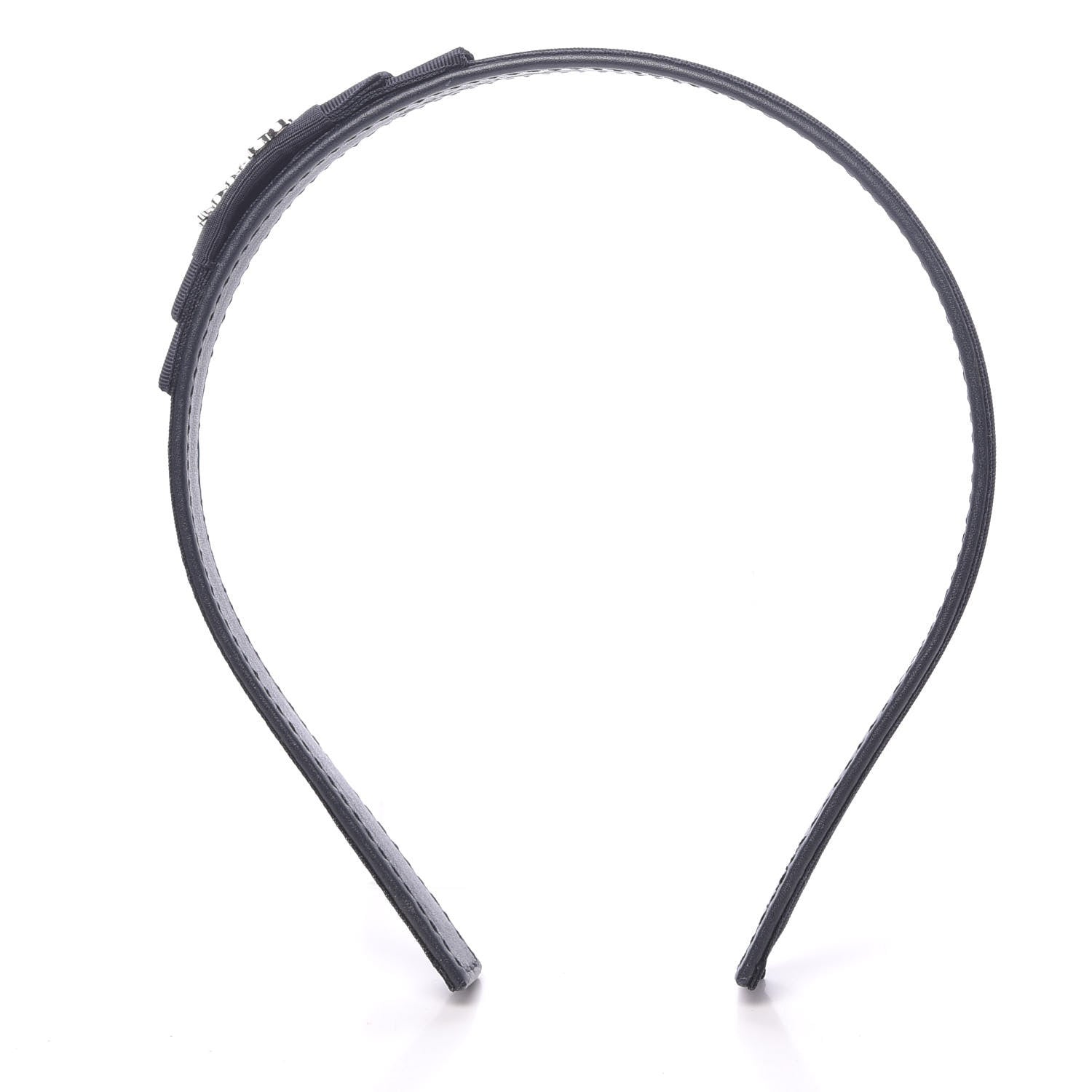 Gucci Grosgrain Childrens Logo Bow Headband Black 3 of 6