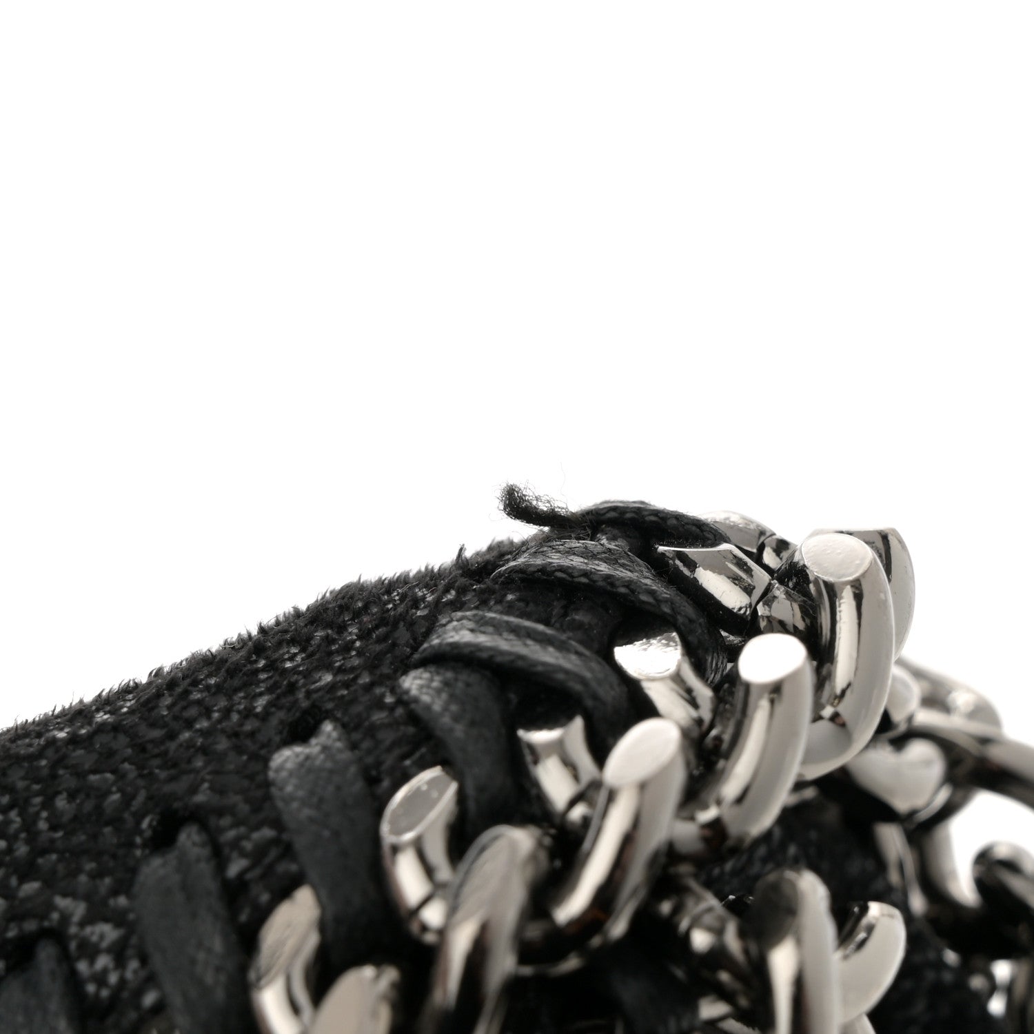 Stella McCartney Shaggy Deer Falabella Fold Over Tote Black 10 of 10