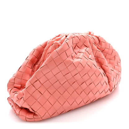 Bottega Veneta Nappa Maxi Intrecciato The Pouch Oversized Clutch Peach 3 of 9