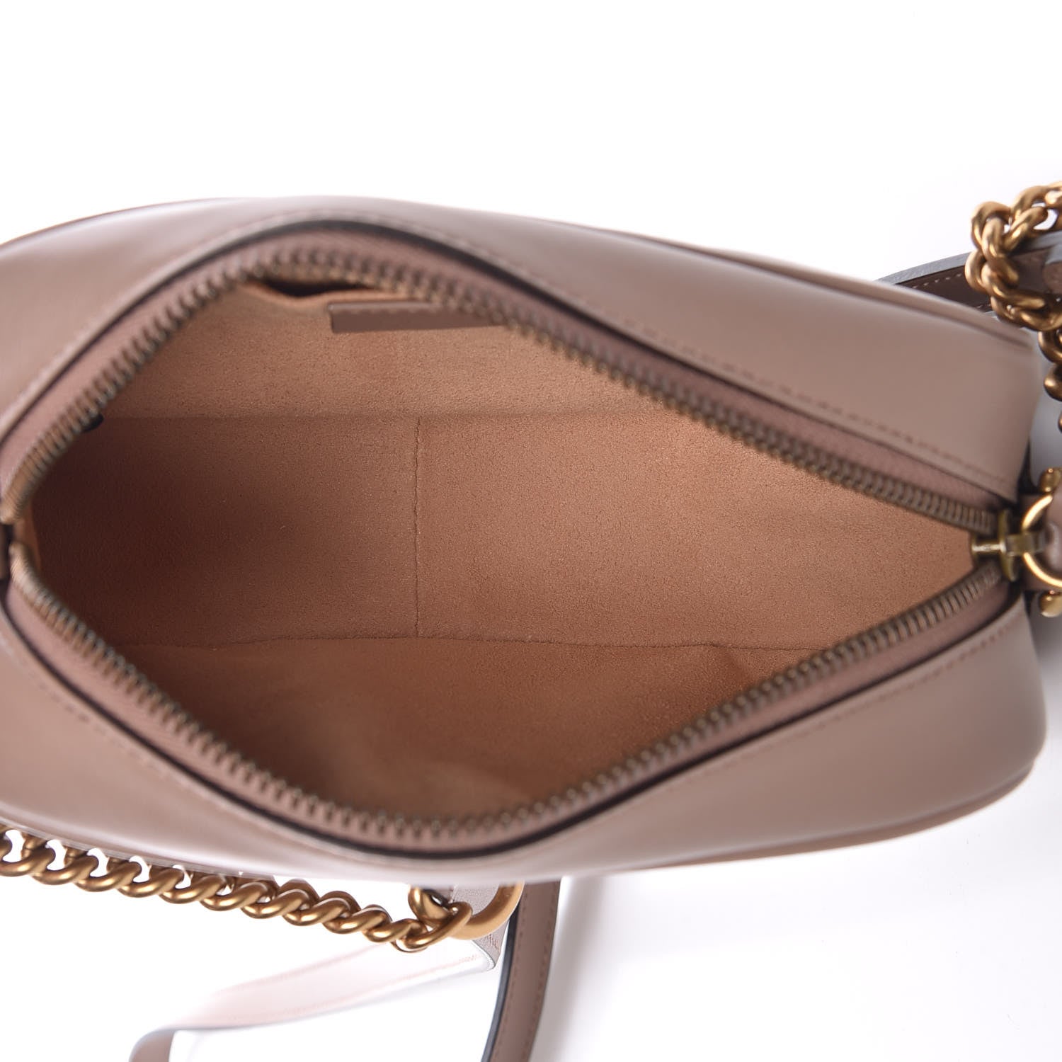 Gucci Calfskin Matelasse Mini GG Marmont Chain Shoulder Bag Porcelain Rose 5 of 9