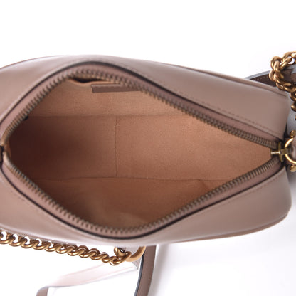 Gucci Calfskin Matelasse Mini GG Marmont Chain Shoulder Bag Porcelain Rose 5 of 9