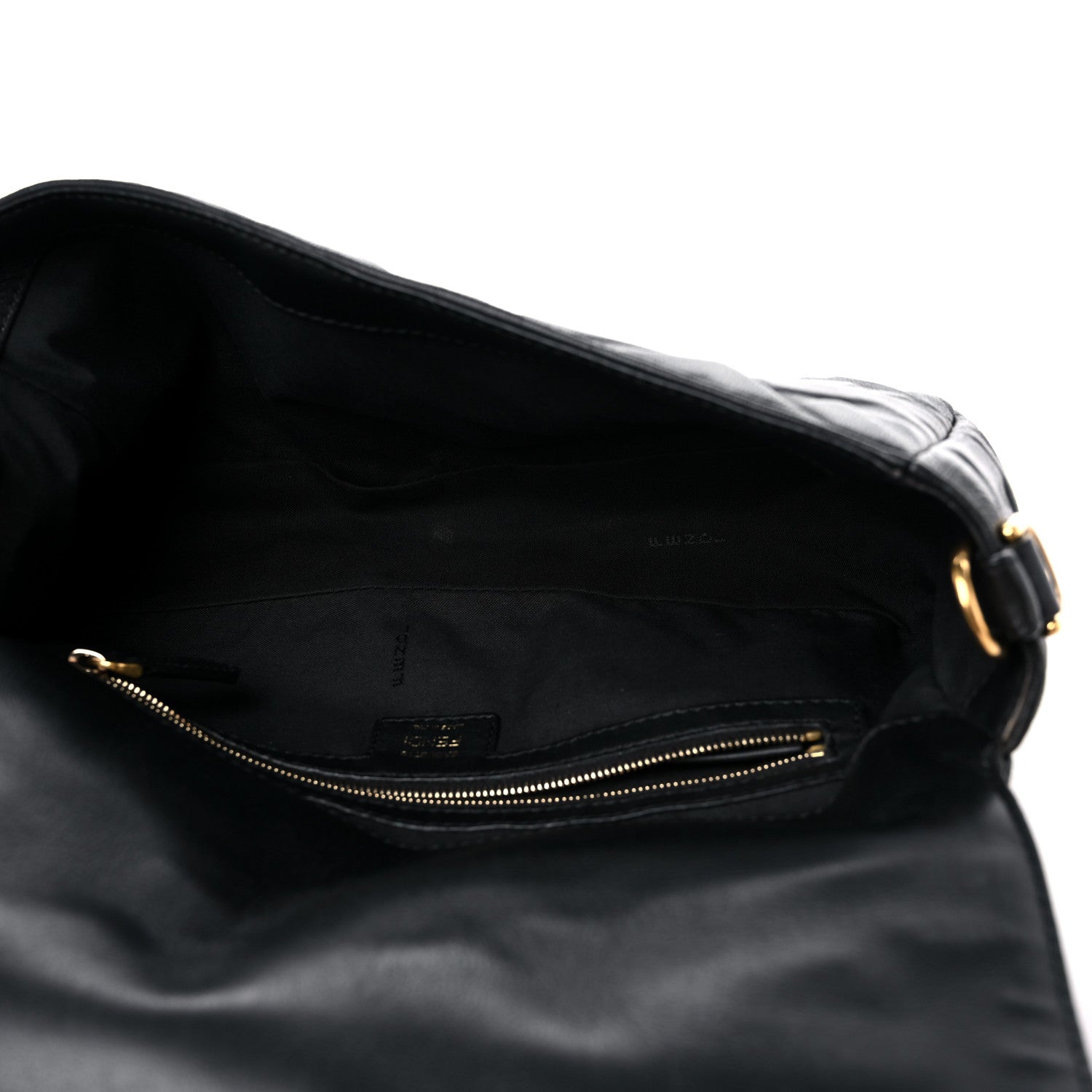 Fendi Nappa FF 1974 Embossed Baguette Black 5 of 11