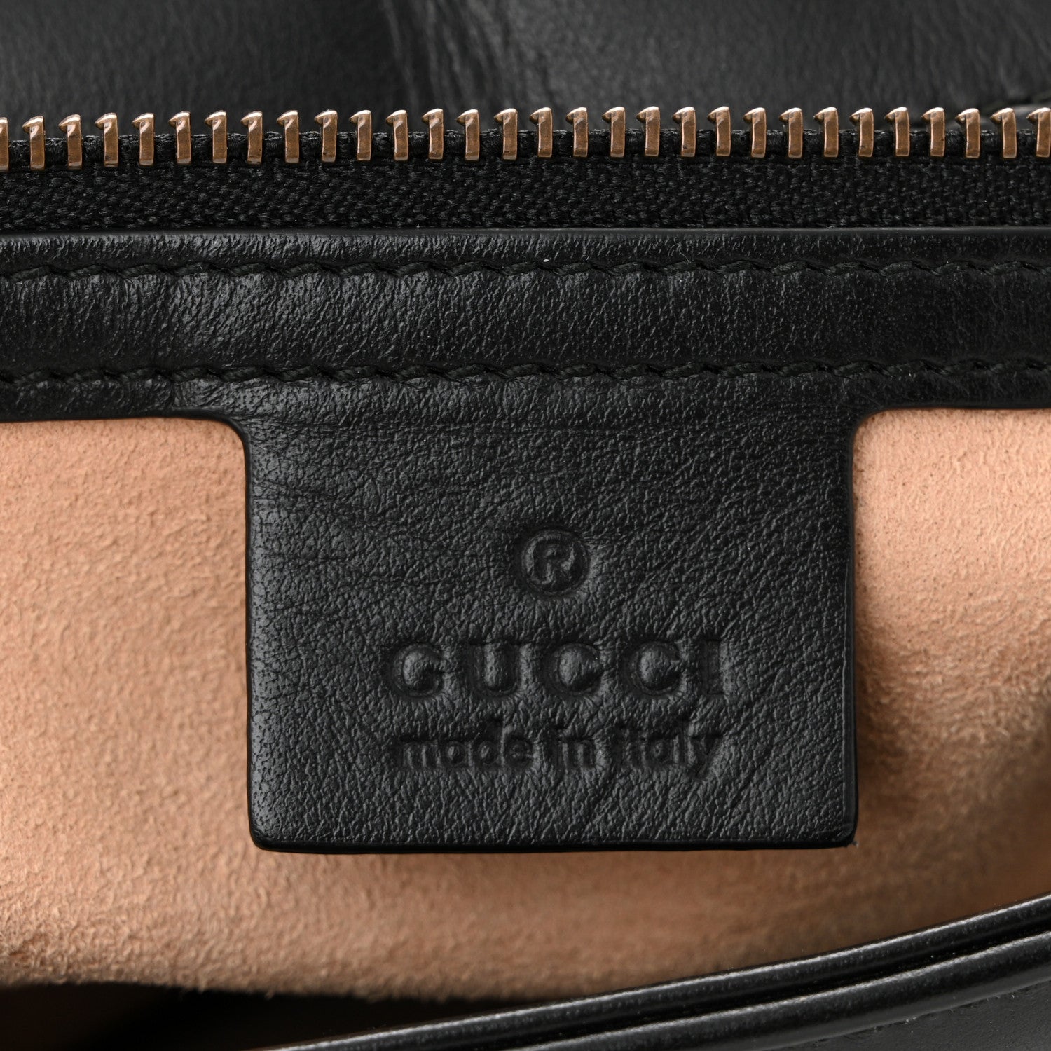 Gucci Calfskin Matelasse Large GG Marmont Shoulder Bag Black 6 of 12
