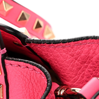 Valentino Garavani Vitello Medium Rockstud Tote Fuxia Fluo 13 of 13