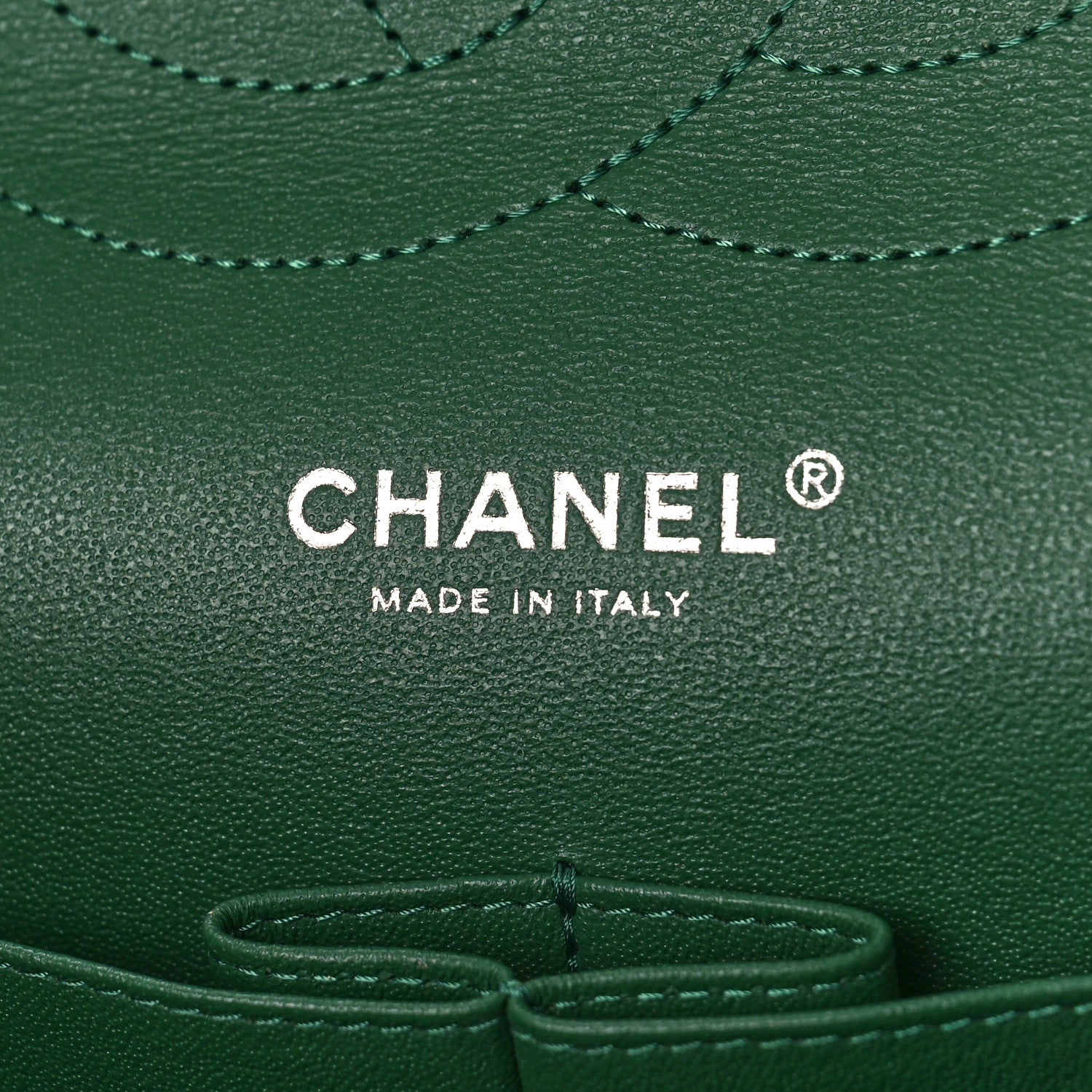 Chanel Lambskin Quilted Jumbo Double Flap Green 5 of 8