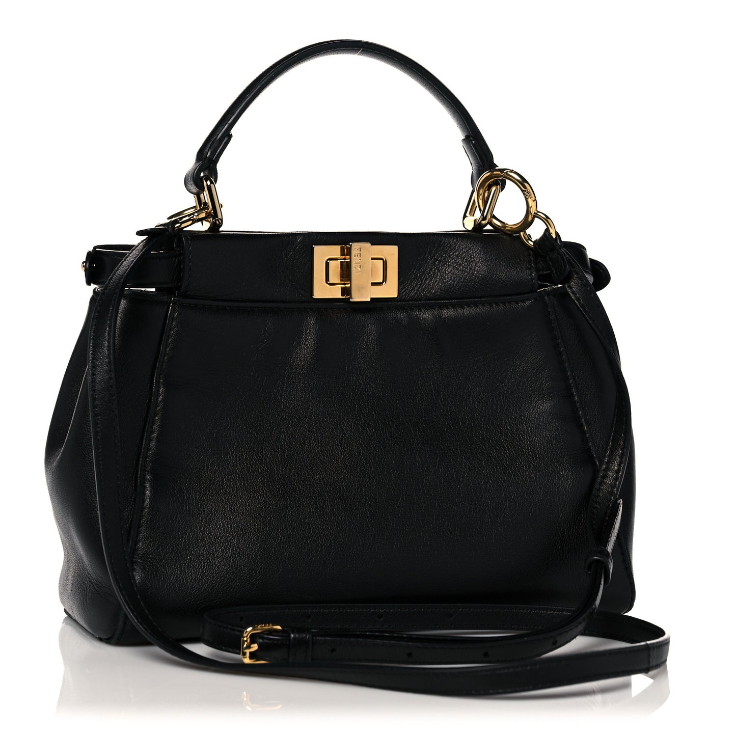 Nappa Mini Peekaboo Iconic Satchel Black
