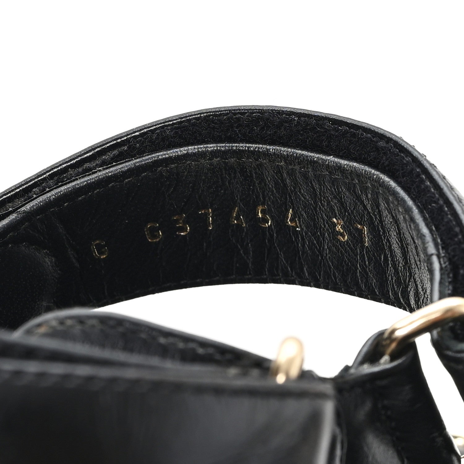 Chanel Shiny Calfskin Quilted Wedge Sandals 37 Black 9 of 9