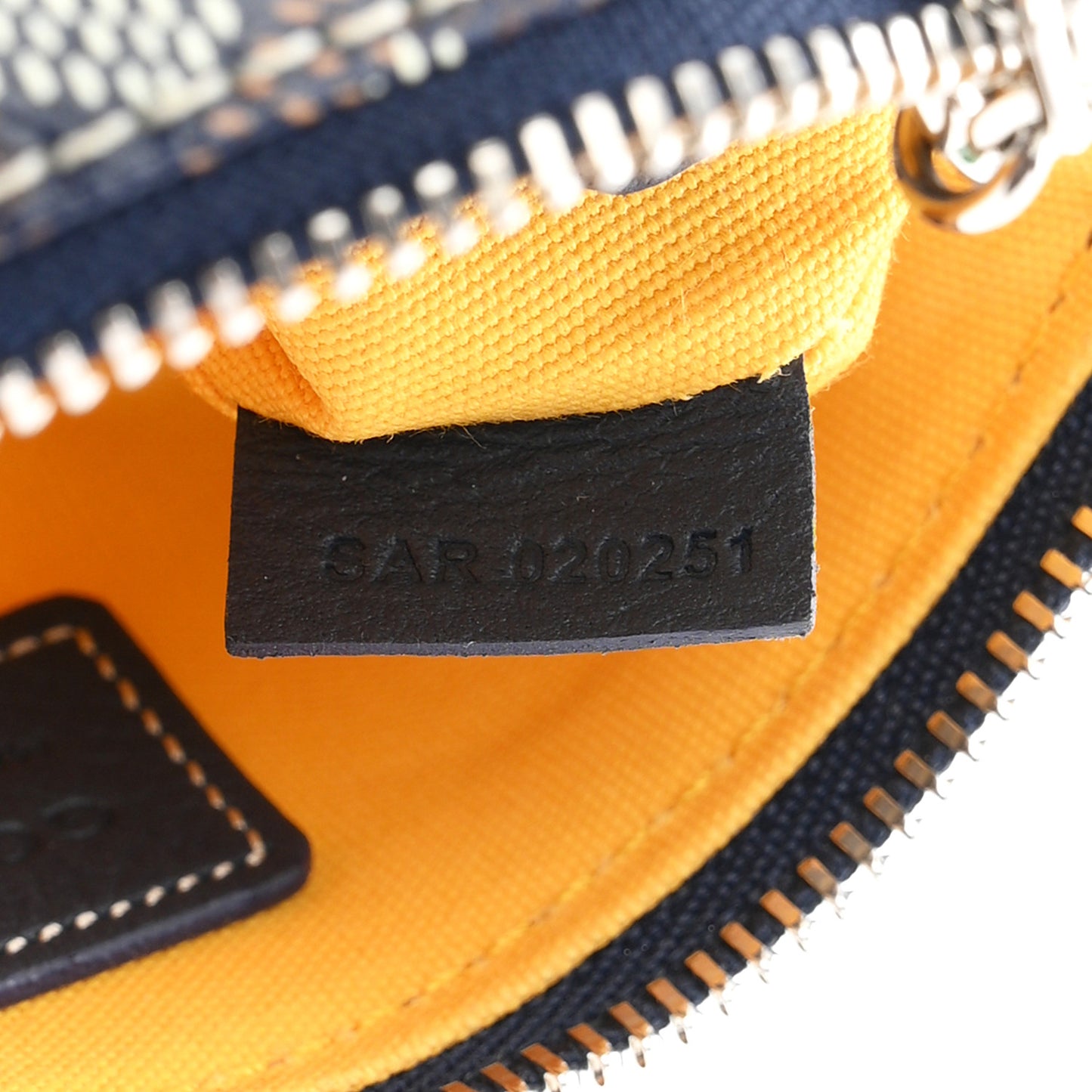 Goyardine Nano Senat Key Pouch Navy