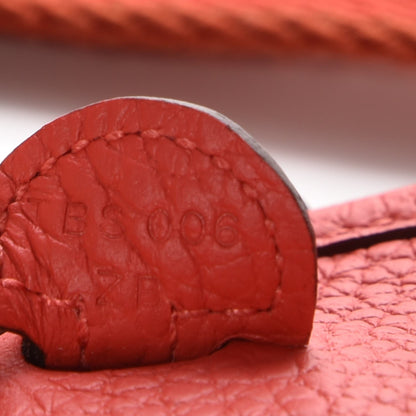 Hermes Taurillon Clemence Amazone Evelyne TPM Rouge Pivoine 7 of 8