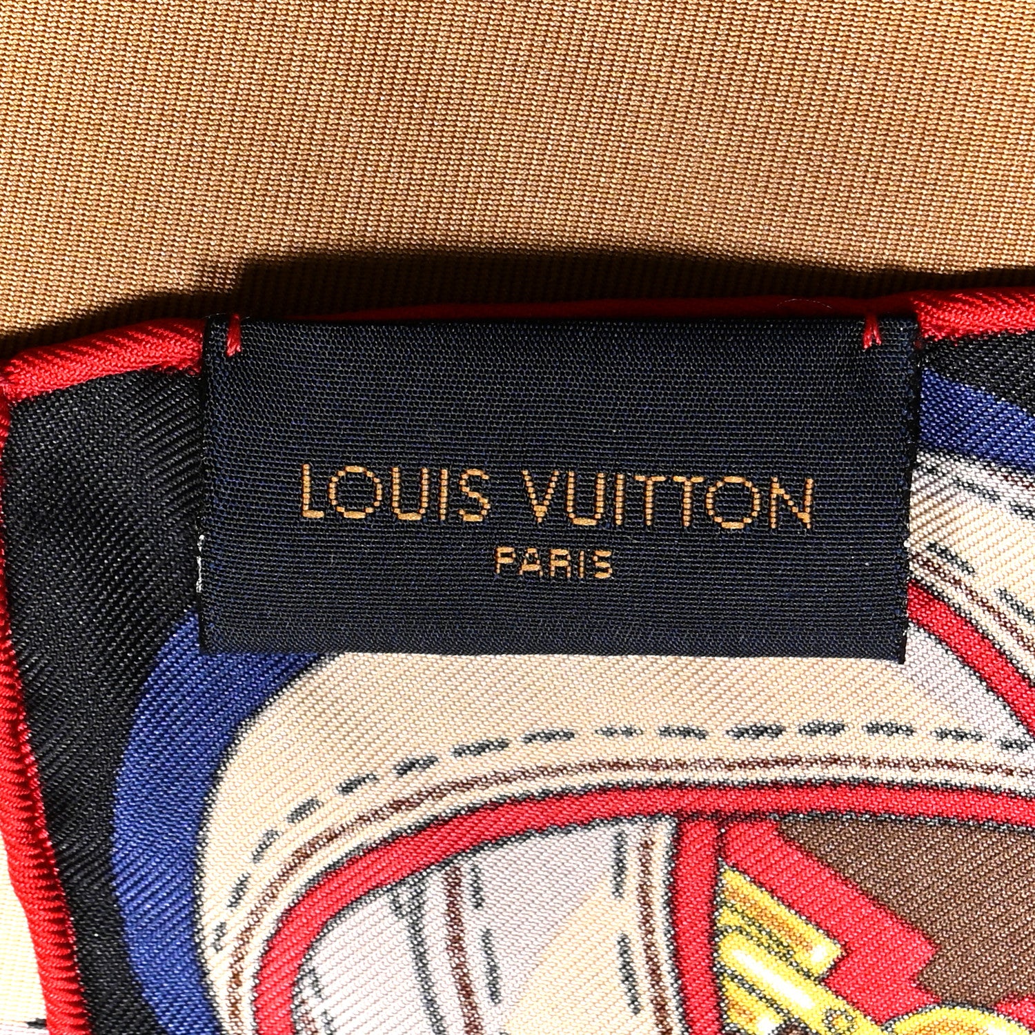 Louis Vuitton Silk Tribute To Square Scarf Brown 4 of 4