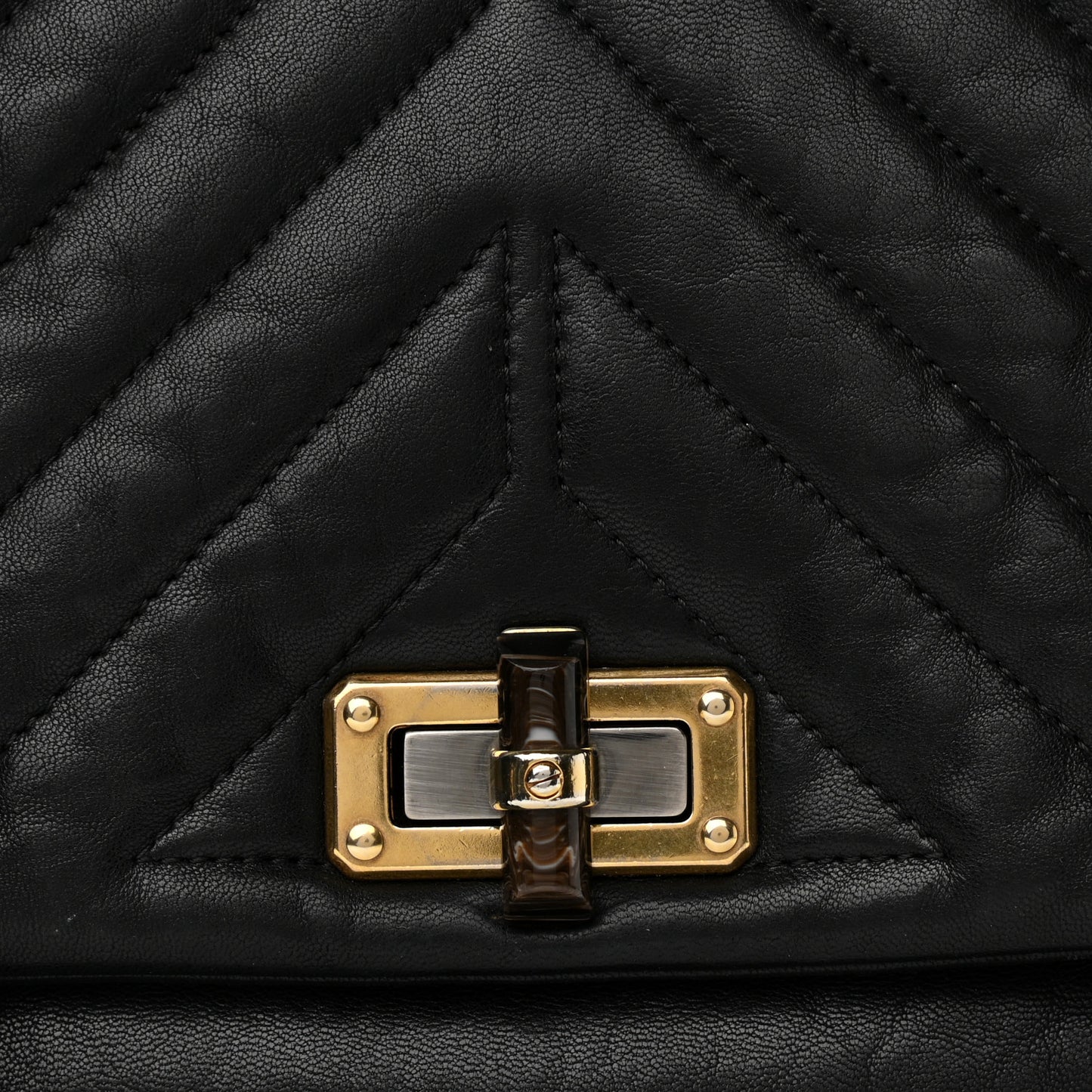 Lambskin Quilted Medium Happy Shoulder Bag Black