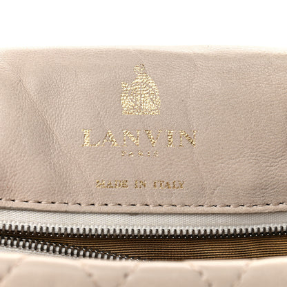 Lanvin Calfskin Quilted Medium Happy Shoulder Bag Grey 7 of 12