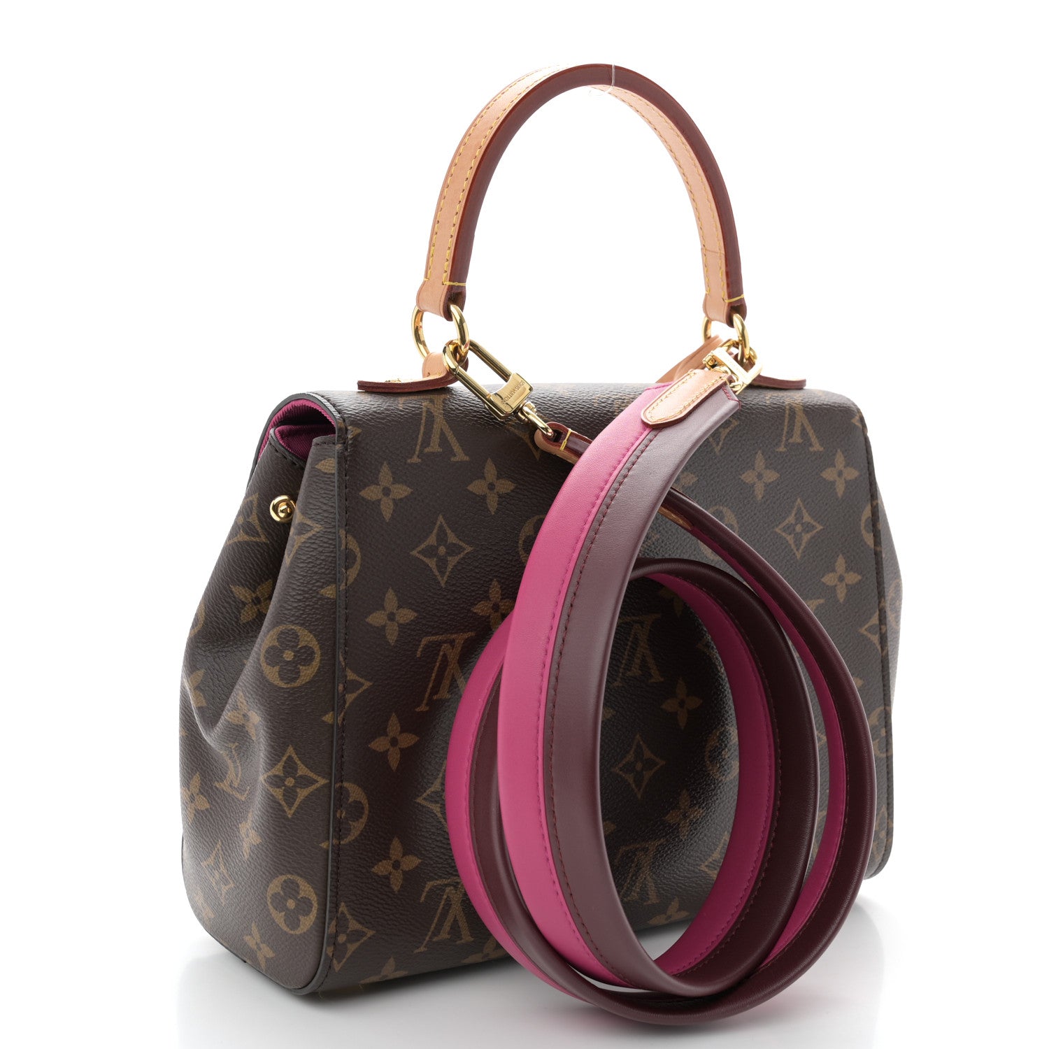 Louis Vuitton Monogram Cluny BB Bordeaux Fuchsia 3 of 11