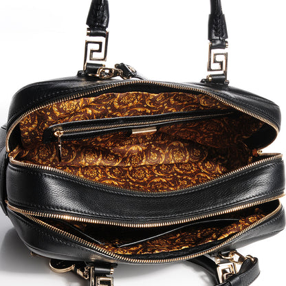 Versace Vitello Cervo Demetra Vanitas Tote Black 8 of 8