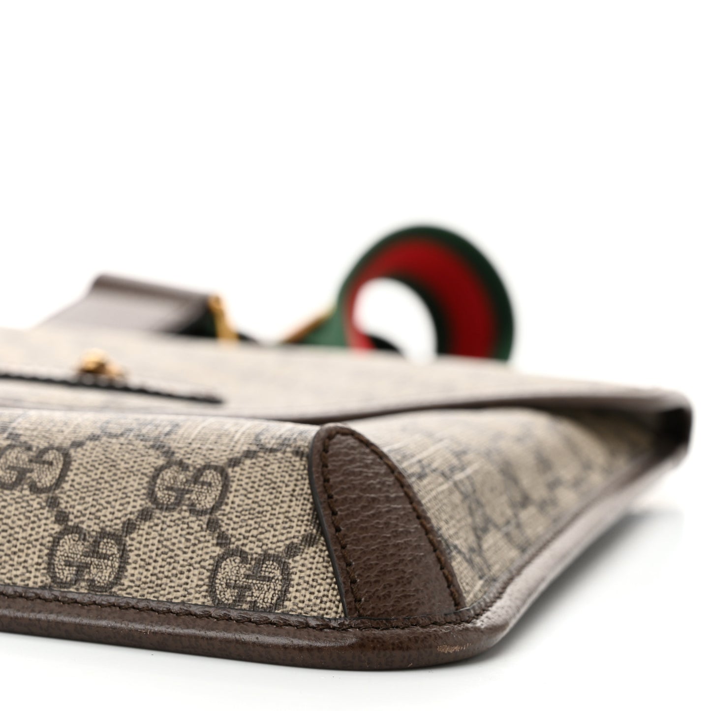 GG Supreme Monogram Web Medium Neo Vintage Flap Messenger Bag Beige New Acero