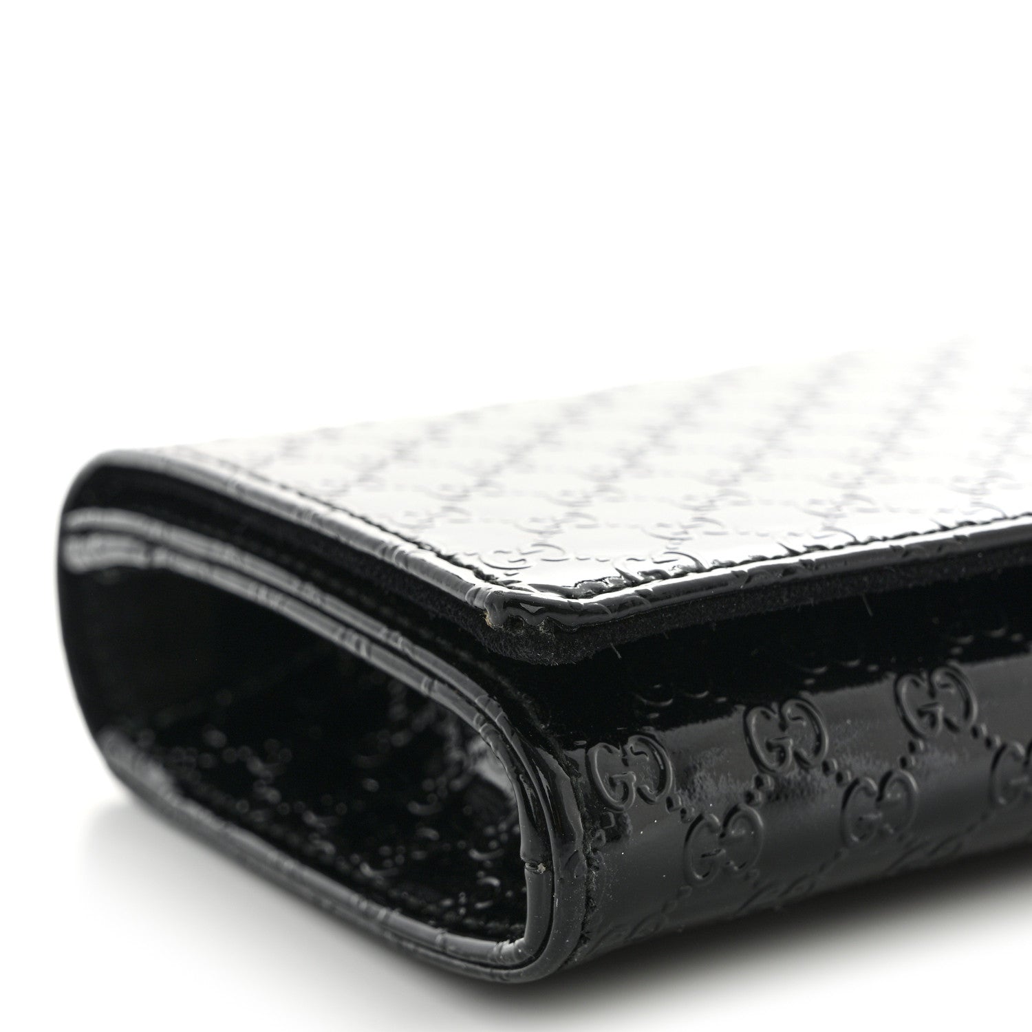 Gucci Patent Microguccissima Small Broadway Clutch Black 8 of 13