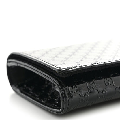 Gucci Patent Microguccissima Small Broadway Clutch Black 8 of 13