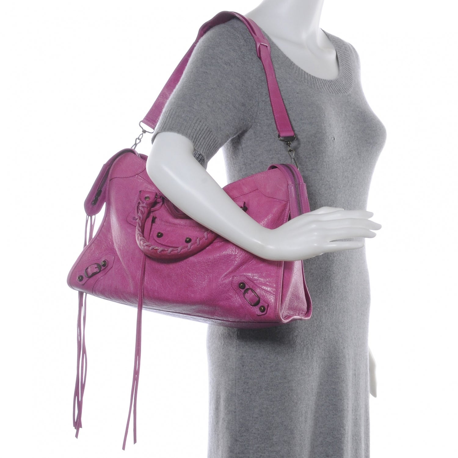 Balenciaga Chevre City Magenta 2 of 7