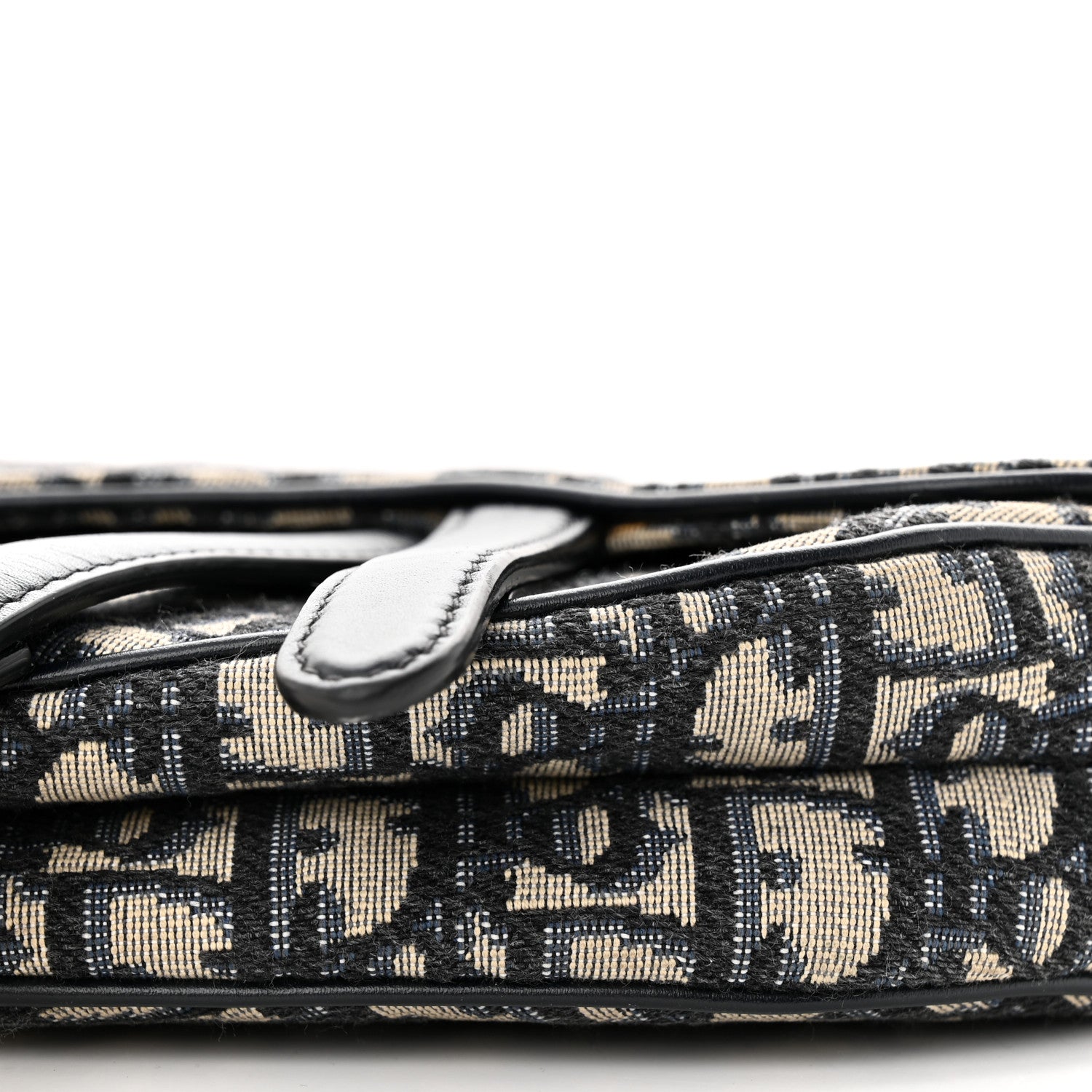 Christian Dior Oblique Mini Saddle Bag Blue 10 of 10