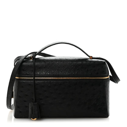 Loro Piana Ostrich Extra Bag L27 Black 1 of 9