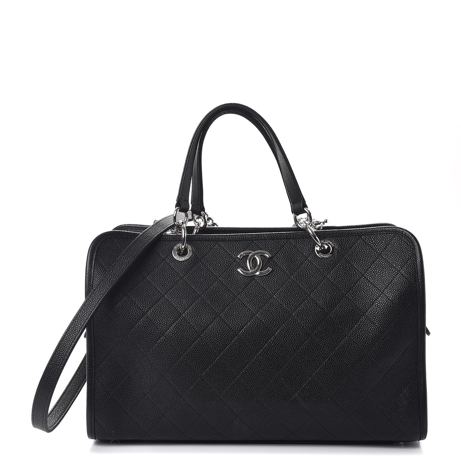 Chanel Caviar Stitched Shopping Tote Black 1 of 13