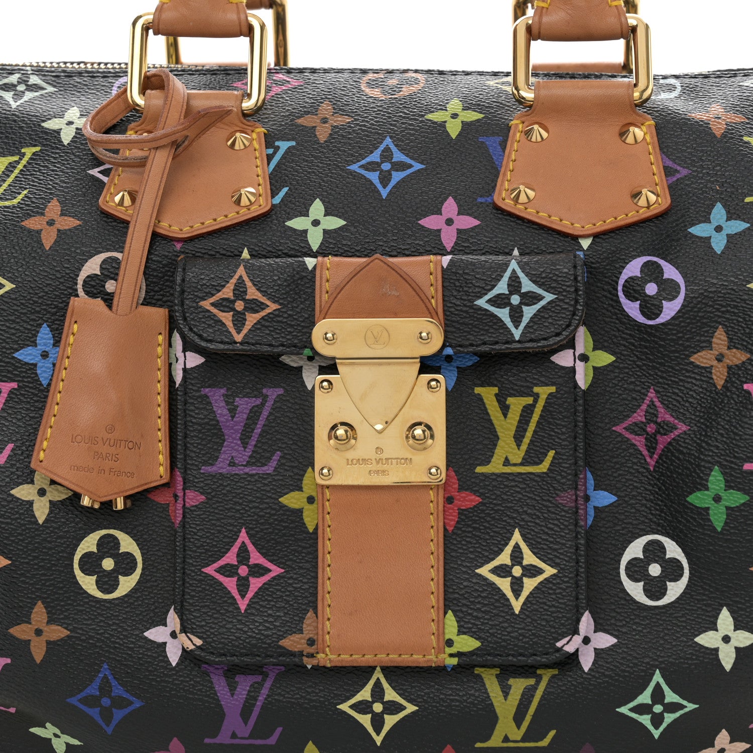 Louis Vuitton Monogram Multicolor Speedy 30 Black 7 of 10