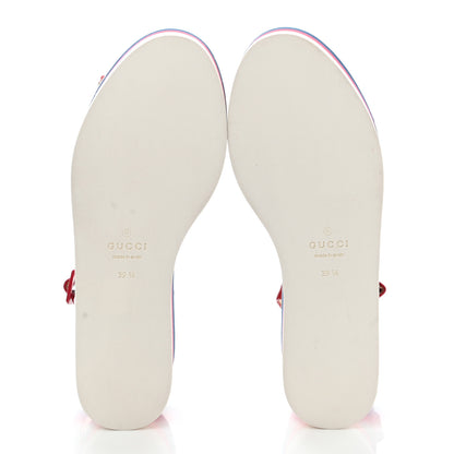 Gucci Patent Cotton Gingham Sefir Espadrille Platform Sandals 39.5 Red White 5 of 11