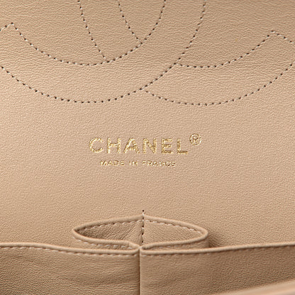 Chanel Caviar Quilted Jumbo Double Flap Beige Clair 6 of 10