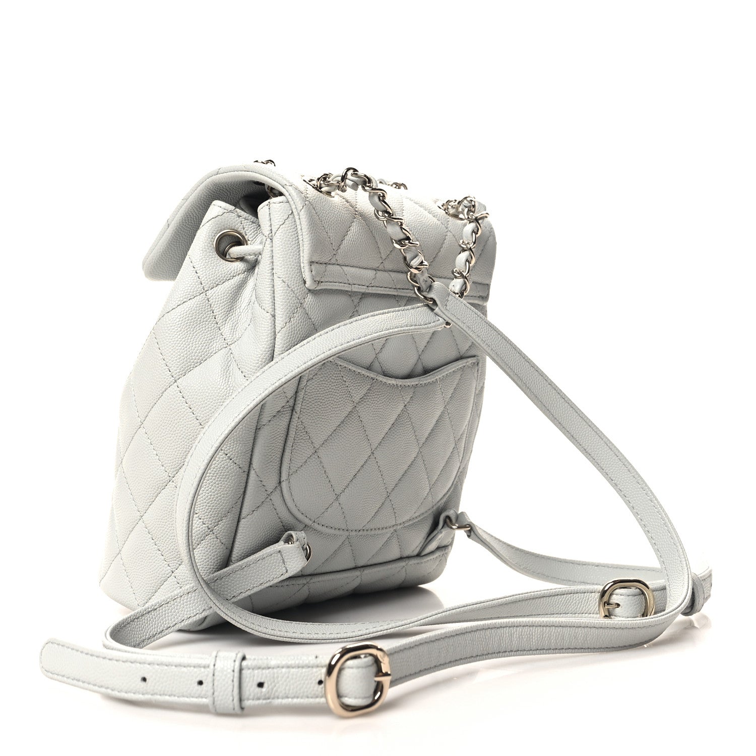 Chanel Caviar Quilted Mini Urban Spirit Backpack Light Blue 3 of 10
