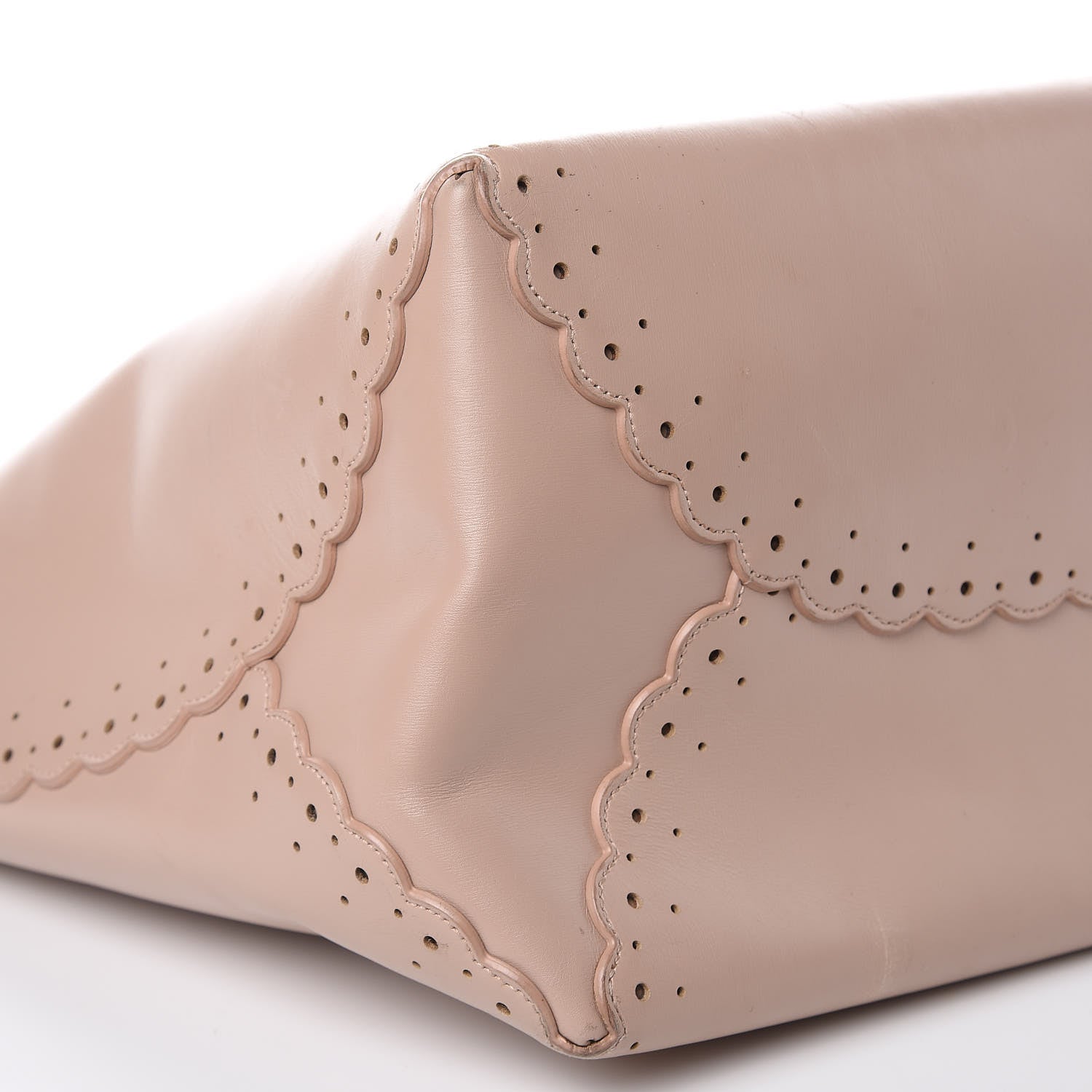 Alaia Calfskin Scalloped Trim Bag Blush 9 of 18